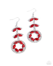 Load image into Gallery viewer, Polished Pattern - Red Earrings