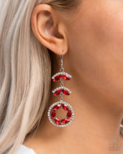 Load image into Gallery viewer, Polished Pattern - Red Earrings