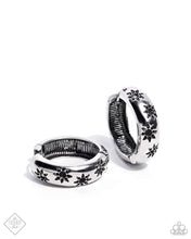 Load image into Gallery viewer, Celestial Clique - Silver Hinge Hoop Earrings