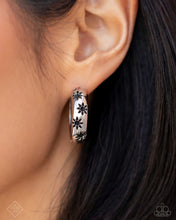 Load image into Gallery viewer, Celestial Clique - Silver Hinge Hoop Earrings