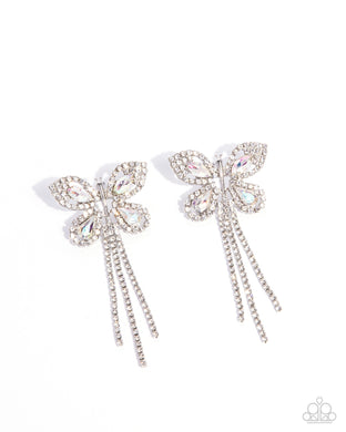 Next SOAR - White Post Earrings