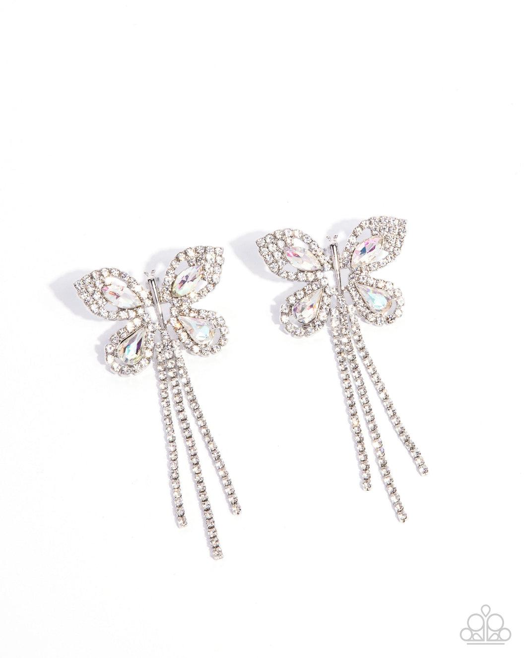 Next SOAR - White Post Earrings