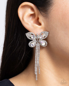 Next SOAR - White Post Earrings