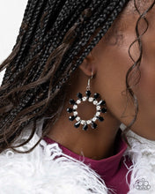 Load image into Gallery viewer, Wreathed Wish - Black Earrings