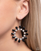 Load image into Gallery viewer, Wreathed Wish - Black Earrings