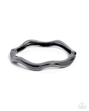 Waving Hello - Black Gunmetal Bracelet