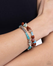 Load image into Gallery viewer, Stony Sequence - Blue Set of Bracelets