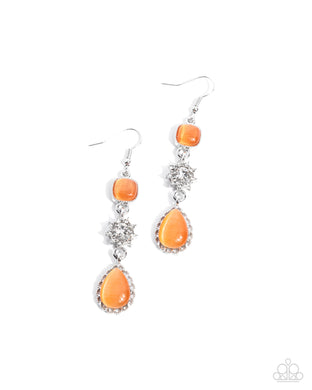 Feeling Fantastic - Orange Earrings