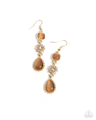 Feeling Fantastic - Brown Earrings