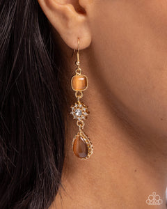 Feeling Fantastic - Brown Earrings