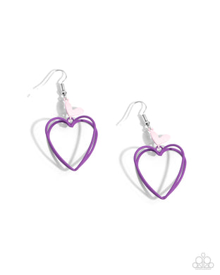 Acceptable Affection - Purple Earrings