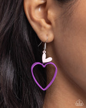 Load image into Gallery viewer, Acceptable Affection - Purple Earrings