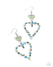Load image into Gallery viewer, Parallel Passion - Green Earrings