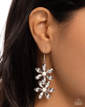 Load image into Gallery viewer, Fabulous Florals - White Earrings