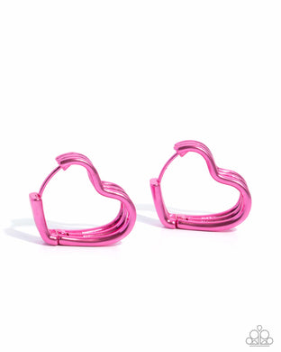Memorable Love - Pink Earrings