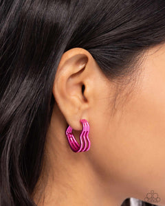 Memorable Love - Pink Earrings