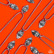 Load image into Gallery viewer, Wolf Warrior - Silver Necklace