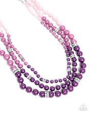 Load image into Gallery viewer, Ombre Ornament - Purple Necklace
