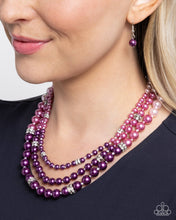 Load image into Gallery viewer, Ombre Ornament - Purple Necklace