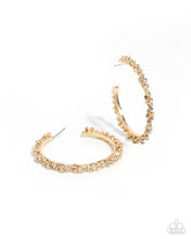 Load image into Gallery viewer, Divine Decoding - Gold Hoop Earrings