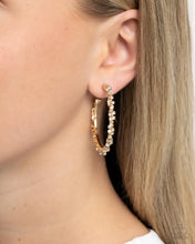 Load image into Gallery viewer, Divine Decoding - Gold Hoop Earrings
