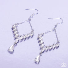 Load image into Gallery viewer, Dripping Drama - White Earrings
