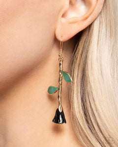 Rose Reality - Black Earrings