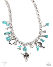 Load image into Gallery viewer, Wild West Whimsy - Blue Necklace