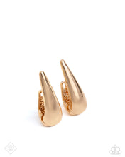 Load image into Gallery viewer, Positive Change - Gold Hinge Hoop Earrings