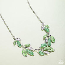 Load image into Gallery viewer, Lyrical Leaves - Green Necklace