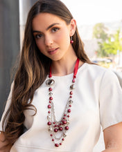 Load image into Gallery viewer, All the Trimmings - Red Necklace