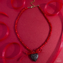 Load image into Gallery viewer, Tasteful Trimming - Red Necklace