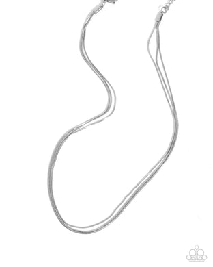 Classy Companion - Silver Stainless Steel Necklace