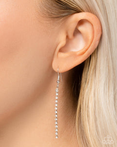 Straighten Up - White Necklace
