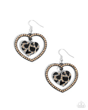 Load image into Gallery viewer, Leopard Love - Black Earrings