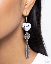 Load image into Gallery viewer, Free-Spirited Fame - White Earrings