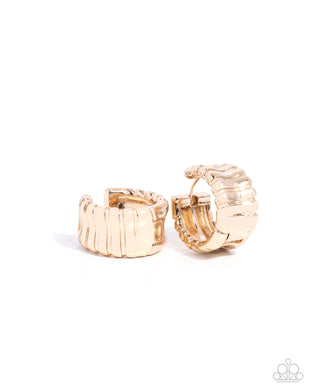 Seamless Sass - Gold Hinge Hoop Earrings