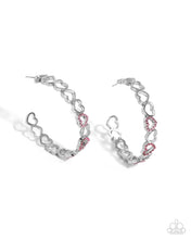Load image into Gallery viewer, Happier Than Ever - Pink Hoop Earrings