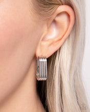 Load image into Gallery viewer, Vendetta Vanity - Silver Hinge Hoop Earrings