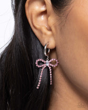 Load image into Gallery viewer, Whispering Whimsy - Pink Hoop Earrings
