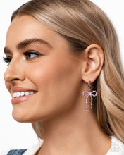 Load image into Gallery viewer, Whispering Whimsy - Pink Hoop Earrings