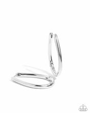 Load image into Gallery viewer, Angelic Avenue - Silver Hinge Hoop Earrings