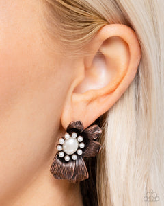 Sonata Shimmer - Copper Post Earrings