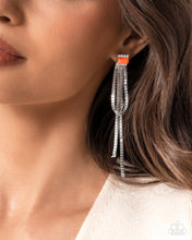 Load image into Gallery viewer, Classy Curves - Orange Post Earrings
