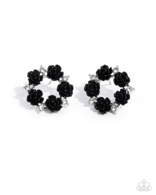 Grace Personified - Black Post Earrings