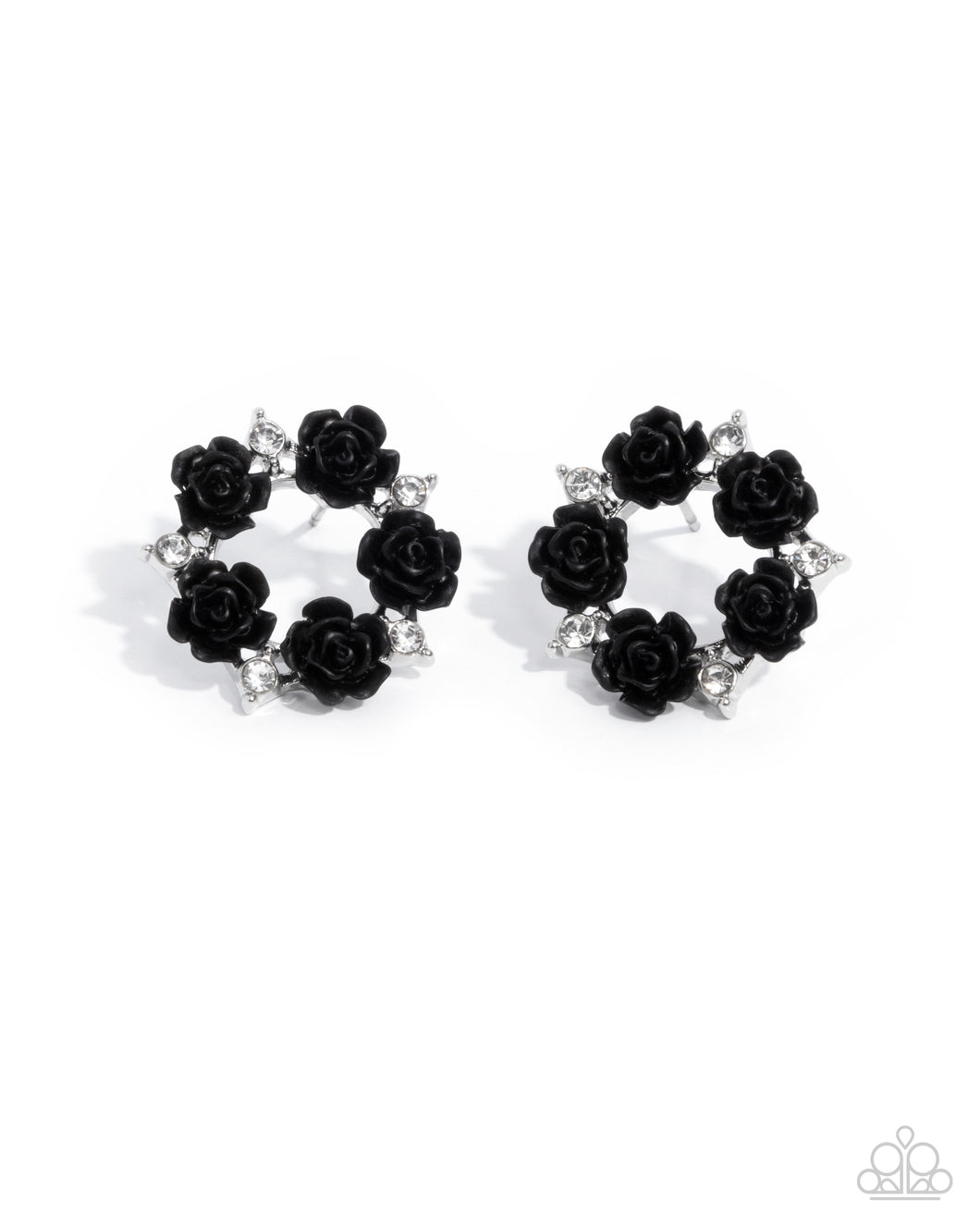 Grace Personified - Black Post Earrings