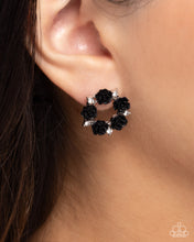 Load image into Gallery viewer, Grace Personified - Black Post Earrings
