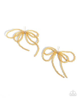 Sophisticated Sprinkle - Gold Post Earrings