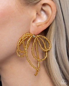 Sophisticated Sprinkle - Gold Post Earrings