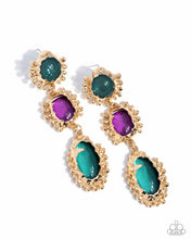 Load image into Gallery viewer, Emotional Elegance - Green Post Earrings